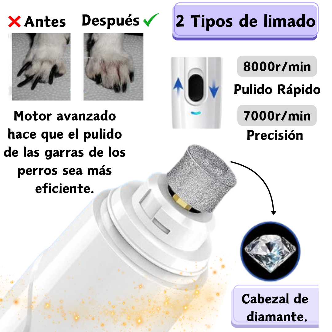 Pulidor de Uñas Eléctrico para Mascotas