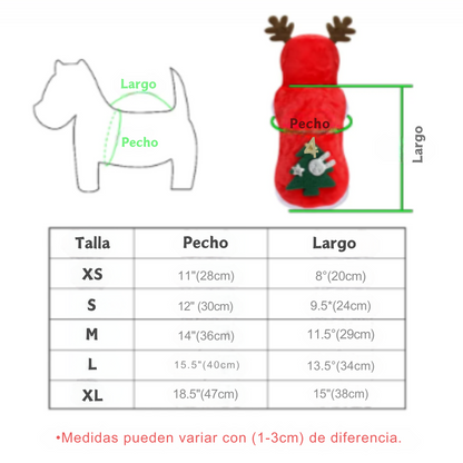 Suéter Navideño para Mascotas Reno